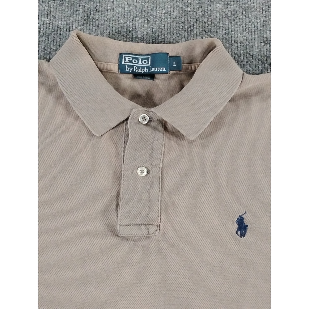 Polo Ralph Lauren Preppy Minimalist Classic Fit Polo Shirt Mens Size L Cotton - Picture 3 of 6